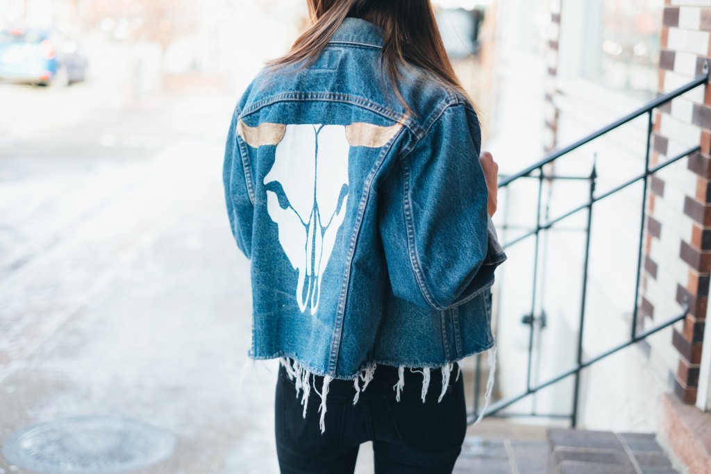 crop denim jacket