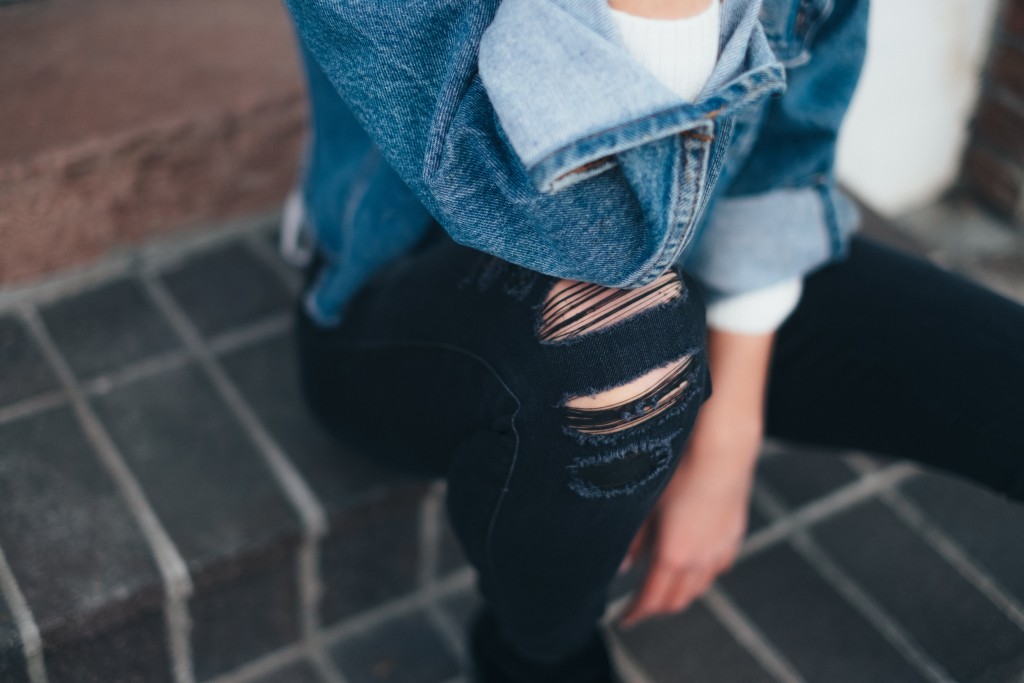 crop denim jacket