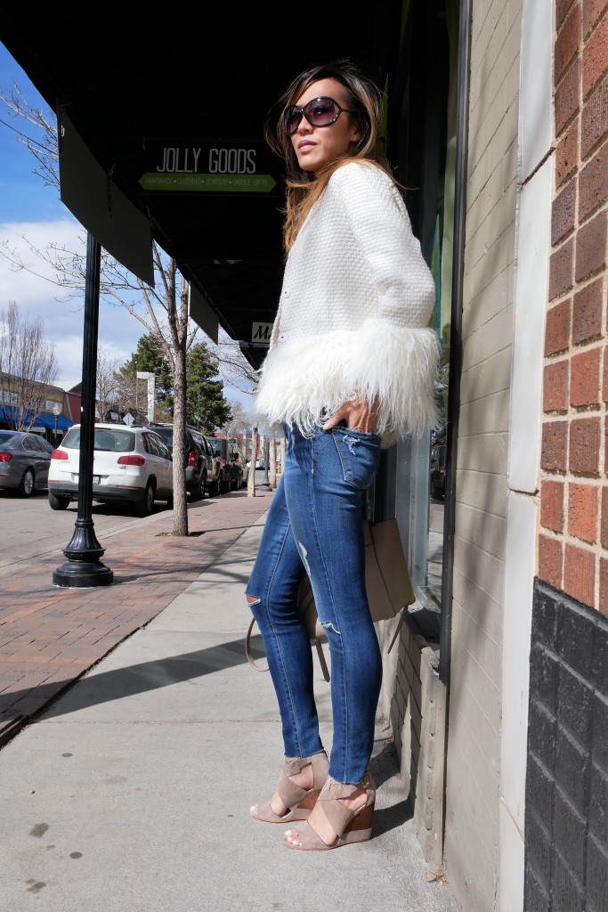 Shein tweed blazer jacket springfashion