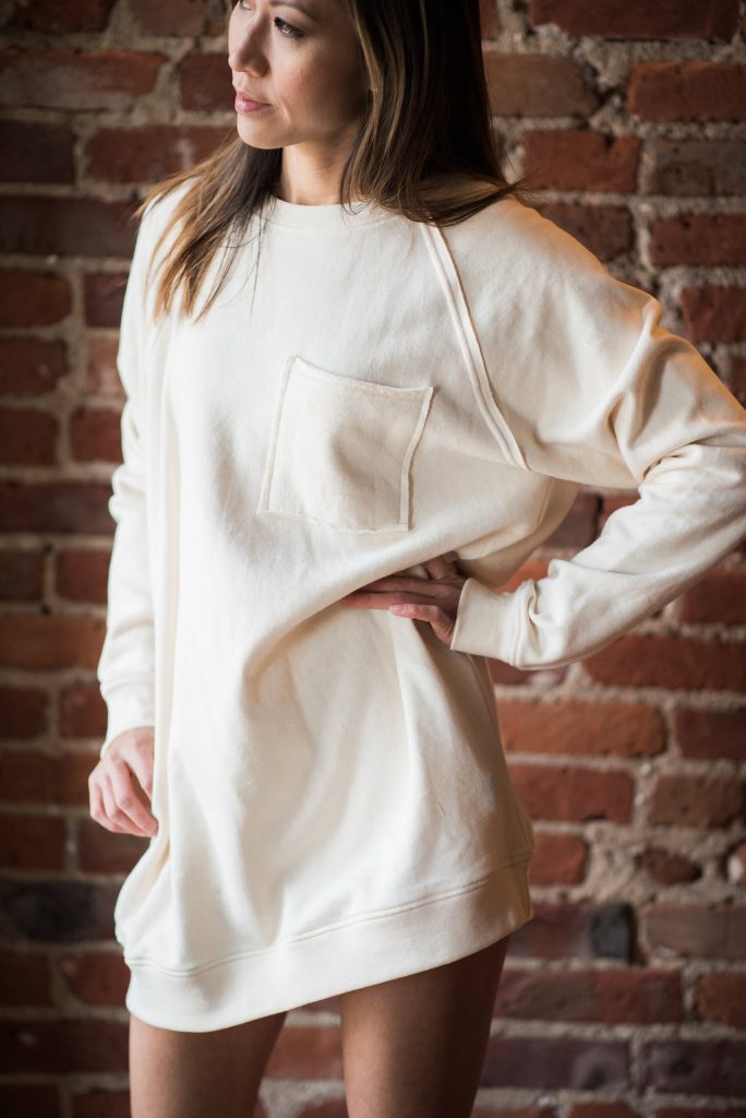 sweatshirt, sweater dress, athleisure