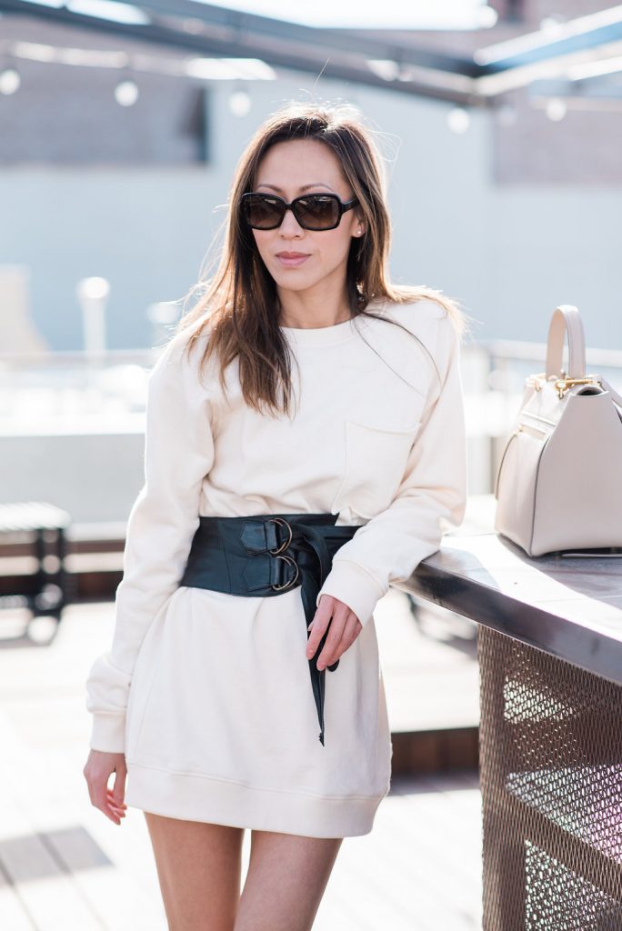 sweatshirt, sweater dress, athleisure