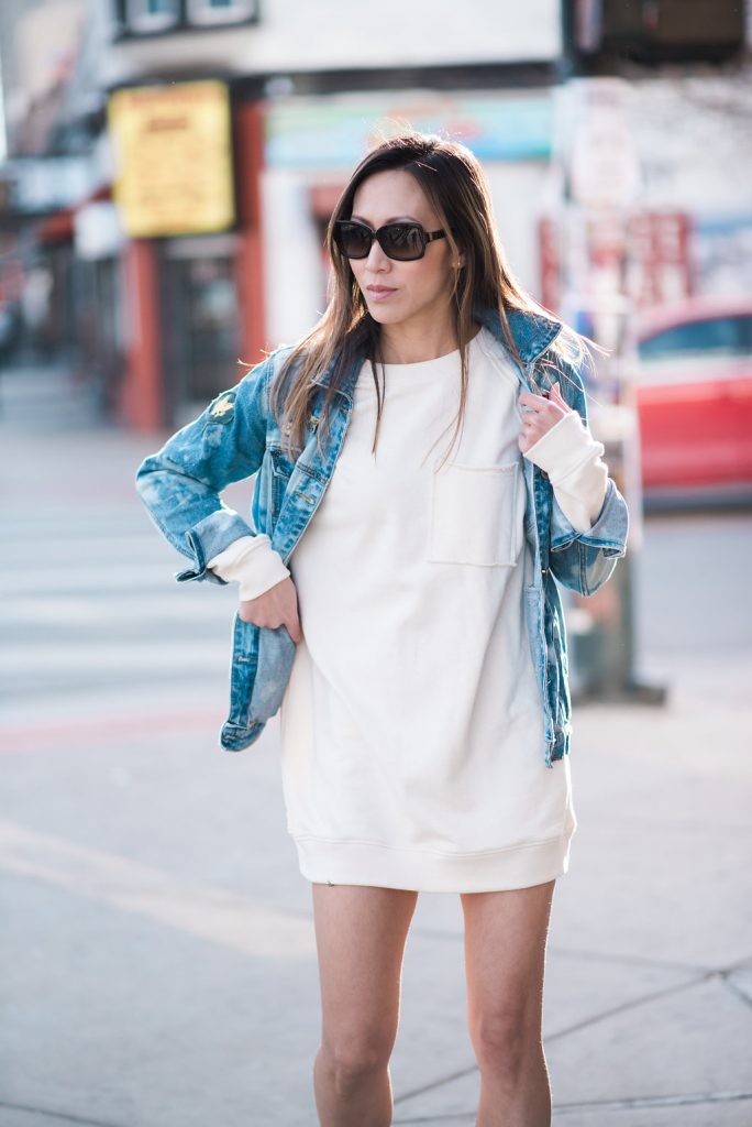 sweatshirt, sweater dress, athleisure