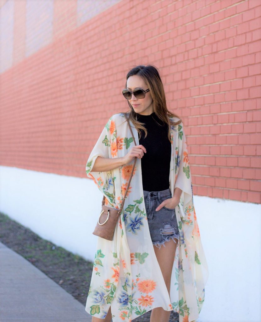 floral kimono boho gypsy