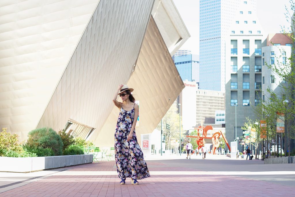 Romwe floral maxi dress summer dress