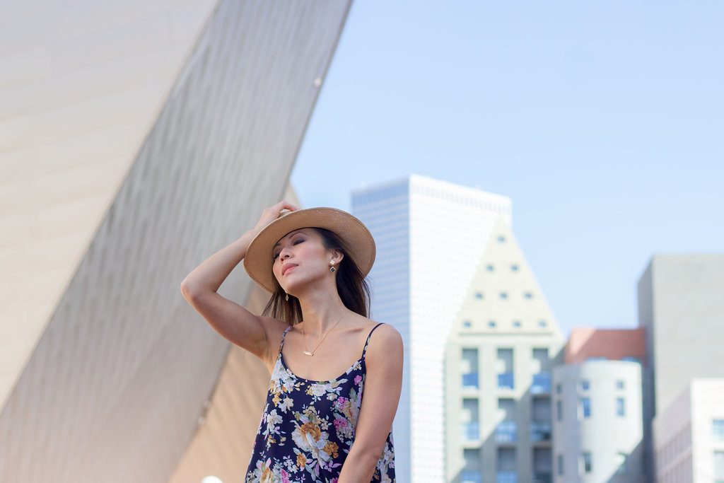 Denver downtown romwe floral dress